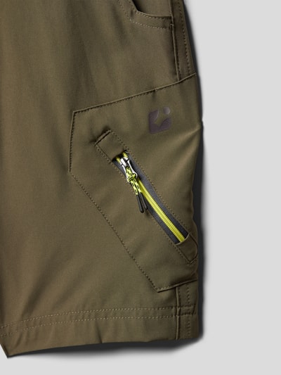 Killtec Korte broek met labeldetail Olijfgroen - 2