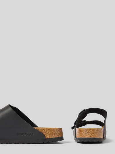 Birkenstock Slides mit Dornschließe Modell 'Arizona' Black 2