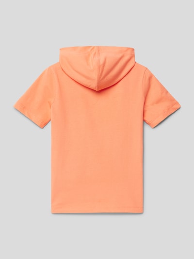 s.Oliver RED LABEL T-shirt z bawełny z nadrukiem z motywem Pomarańczowy 3