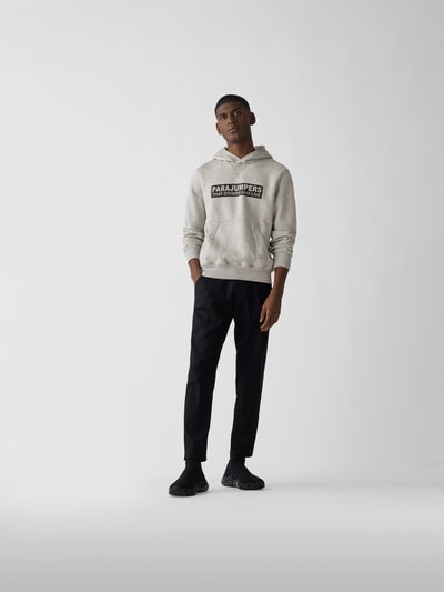 Parajumpers Hoodie mit Label-Print Mittelgrau meliert 1