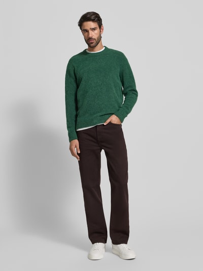 Lacoste Straight leg jeans van puur katoen Chocoladebruin - 1