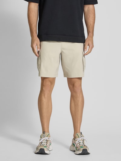 Under Armour Regular Fit Shorts mit elastischem Bund Khaki 4