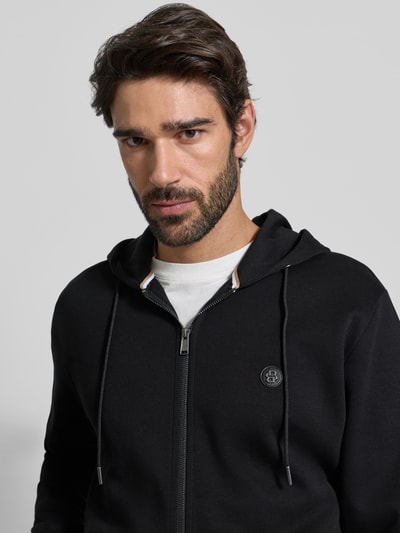 BOSS Regular fit sweatjack van katoenmix, model 'C-SPENCE 01' Zwart - 3