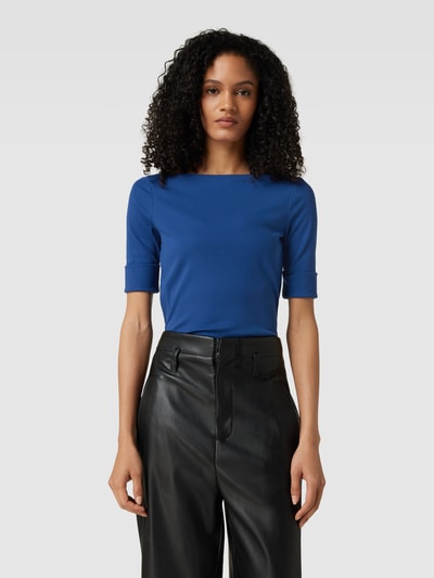 Lauren Ralph Lauren T-Shirt mit U-Boot-Ausschnitt Blau 4