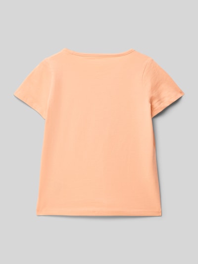 Tom Tailor Regular fit T-shirt van puur katoen Abrikoos - 3