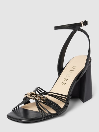 Guess High heels met labeldetail, model 'KEELAN' Zwart - 1