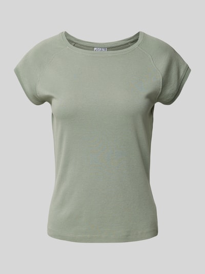 JAKE*S STUDIO WOMAN T-shirt met geribde ronde hals Donkergroen - 2