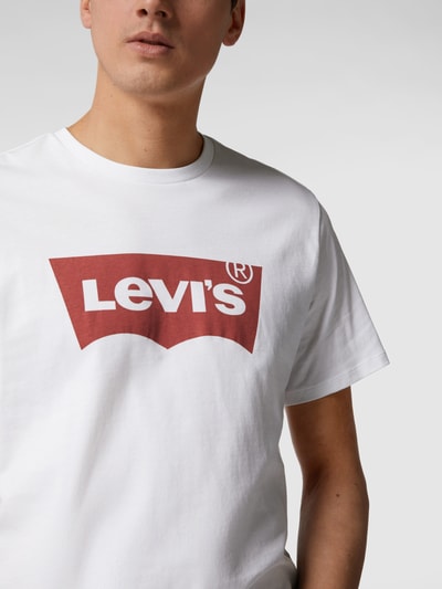 Levi's® T-shirt van katoen met logoprint  Wit - 3