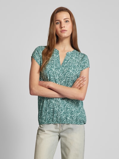 Tom Tailor Bluse mit Tunikakragen Gruen 4