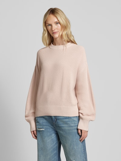 Jake*s Casual Gebreide pullover met raglanmouwen Lichtroze - 4