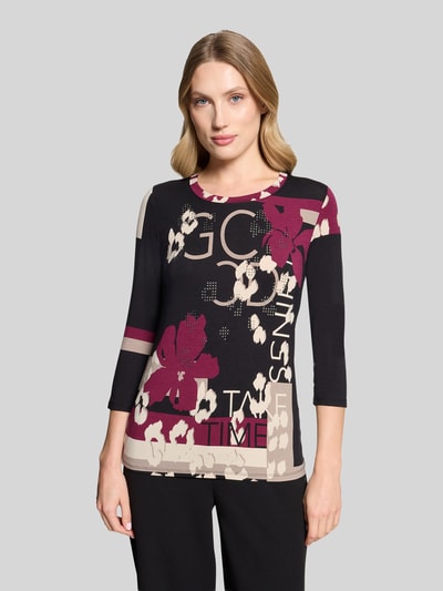 Betty Barclay Regular Fit Langarmshirt aus Viskose-Mix Bordeaux 4