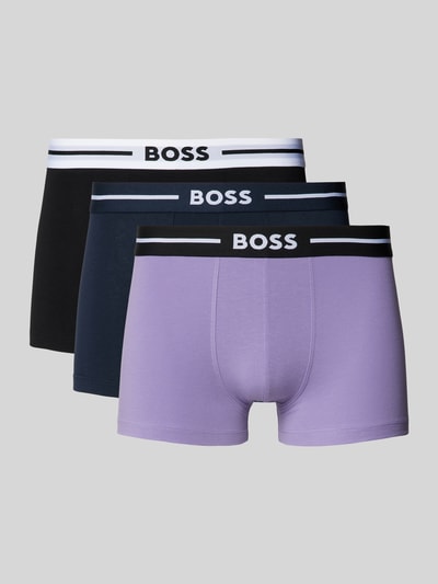 BOSS Boxershort met elastische band in een set van 3 stuks Lila - 1