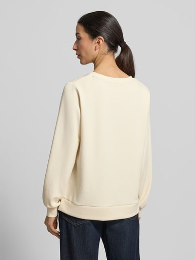 Soyaconcept Sweatshirt mit Label-Print Modell 'BANU' Ecru 5