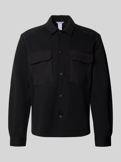 Antony Morato Regular fit overhemdjack van katoenmix met borstzakken Zwart - 2