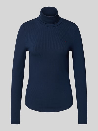 Tommy Hilfiger  Slim fit shirt met lange mouwen van viscosemix Marineblauw - 2