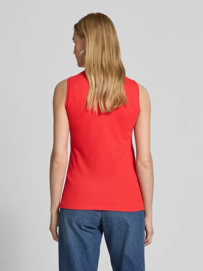 Christian Berg Woman Tanktop met polokraag Lichtrood - 5