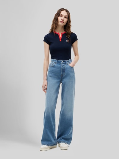 Tommy Jeans Wide & Loose Fit Jeans aus Baumwoll-Mix Modell 'CLAIRE' Jeansblau 1