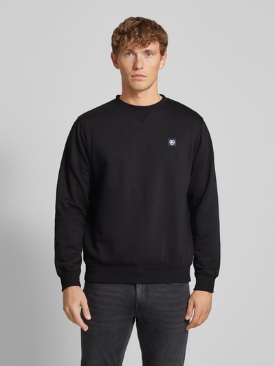 Lerros Sweatshirt mit Label-Stitching Black 4