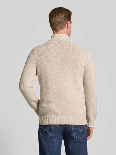 GRAN SASSO Gebreide pullover van scheerwol met schipperskraag Zand - 5