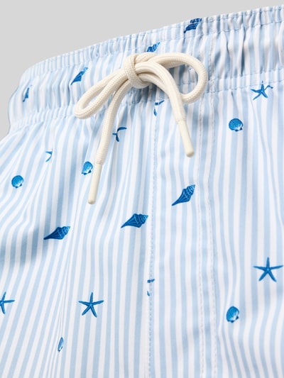 Jack & Jones Regular Fit Badeshorts mit Label-Patch Modell 'STMAUI' Hellblau 2