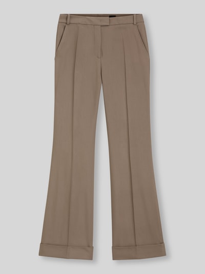 BOSS Wide Leg Hose aus Viskose-Mix Modell 'Talia5' Taupe 2