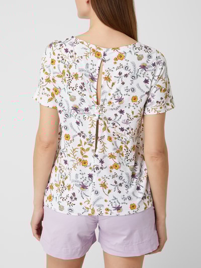 Esprit T-Shirt mit floralem Muster  Weiß 5
