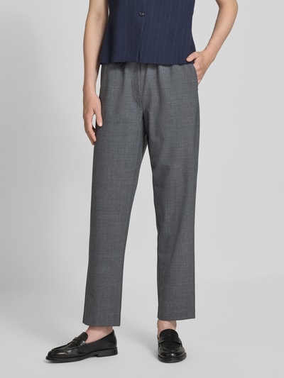 Marella Stoffen broek met elastische band, model 'BRUNO' Middengrijs - 4