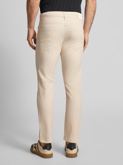 BOSS Slim fit stoffen broek van katoenmix, model 'DELAWARE' Offwhite - 5