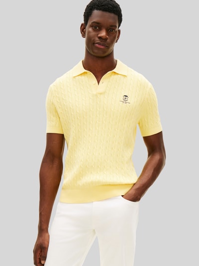 Tommy Hilfiger Poloshirt mit Logo Detail GELB 4