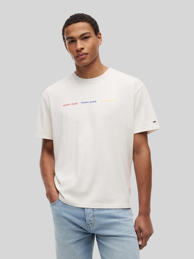 Tommy Jeans relaxed fit T-shirt van puur katoen Wit - 4