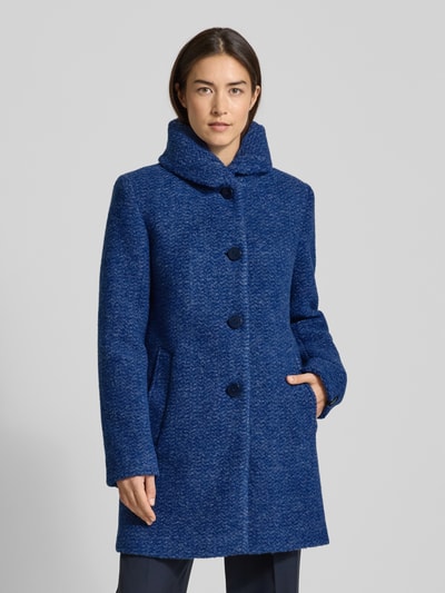 Milo Coats Jack van scheerwolmix met steekzakken, model 'SOFIA' Blauw - 4