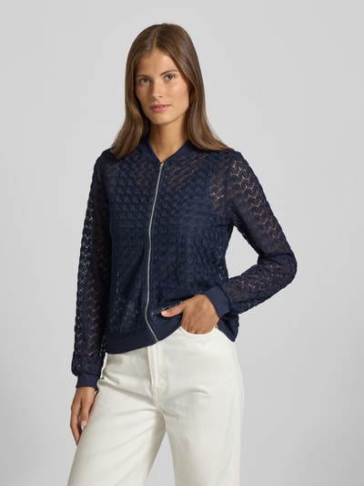 Vero Moda Regular fit blouson van kant, model 'BECCA' Donkerblauw - 4
