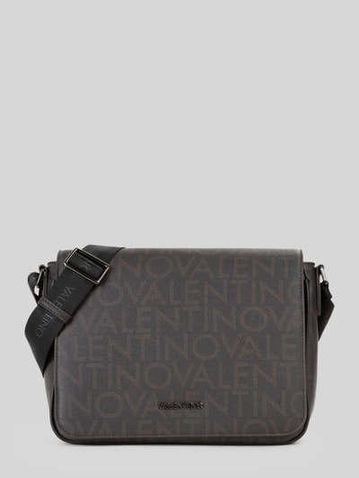 Valentino Bags Umhängetasche mit Label-Prägung Modell 'KING' Dunkelbraun 1