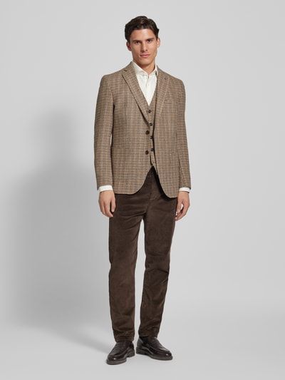 CG - Club of Gents Slim Fit 2-Knopf-Sakko Modell 'Adyson' Beige 1