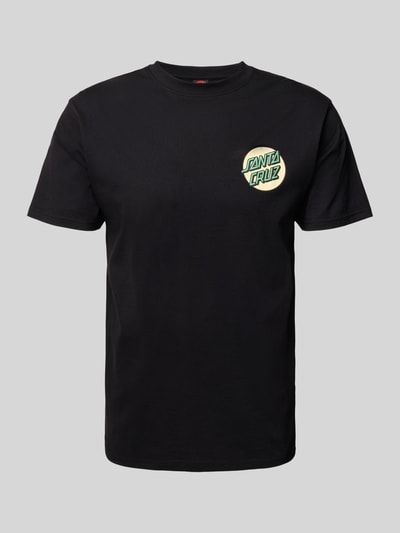 SANTA CRUZ T-Shirt mit Label-Print und Rundhalsausschnitt Black 2
