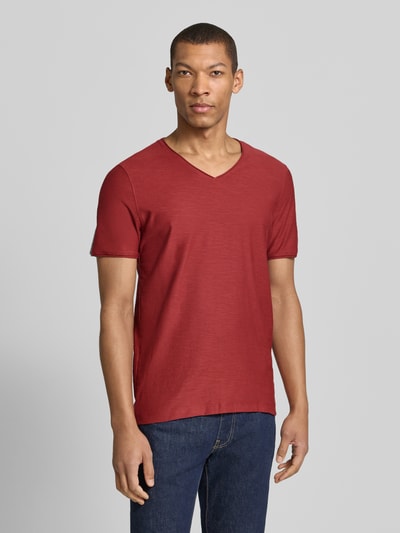 MCNEAL t-shirt z dekoltem w serek Rdzawoczerwony 4