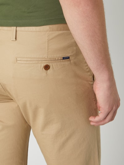 Gant Slim fit chino met stretch Beige - 3