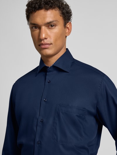 ETERNA Regular Fit Freizeithemd mit Brusttasche Modell 'Kent' Marine 3