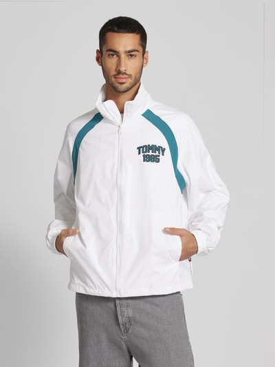 Tommy Jeans Trainingsjacke mit Stehkragen Weiss 4