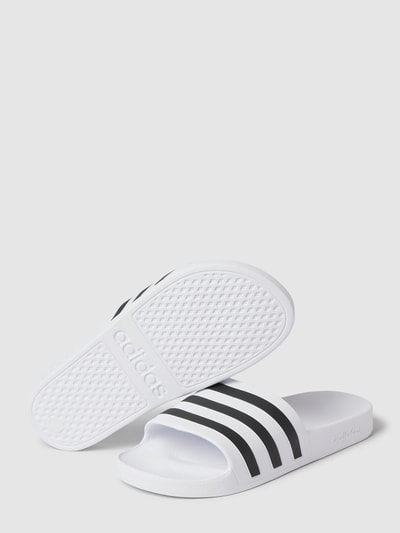 ADIDAS SPORTSWEAR Slides mit Logo-Streifen Modell 'ADILETTE AQUA' Weiss 4