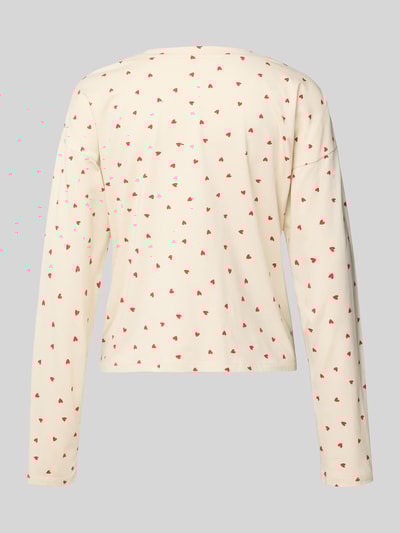 Jake*s Casual Pyjama-Oberteil mit Rundhalsausschnitt Ecru 3