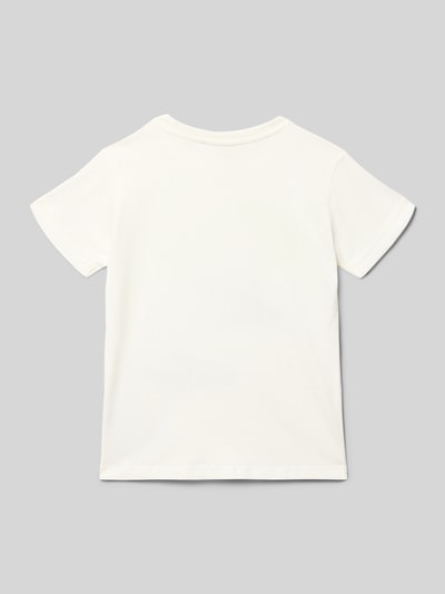 Productfoto, T-shirt met motiefprint en ronde hals van Blue Seven, puur katoen, regular fit, ruglengte maat 116: 42 cm, voor kinderen