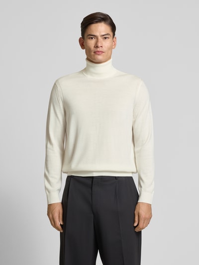 ARMANI EXCHANGE Golf z elastycznymi wykończeniami Biały 4