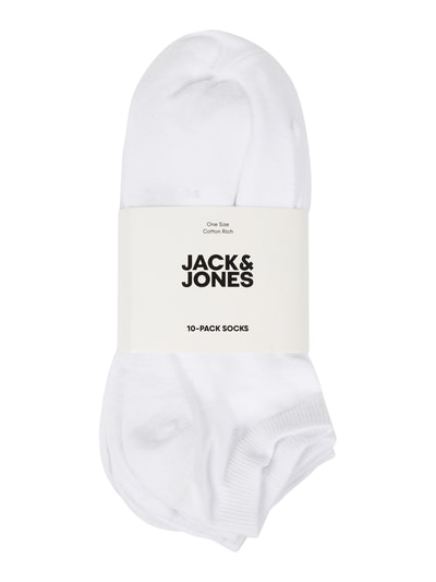 Jack & Jones Skarpetki stopki z dodatkiem streczu w zestawie 10 szt. Biały 2