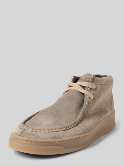 Lloyd Leren boots met siernaad, model 'EVER' Taupe - 1