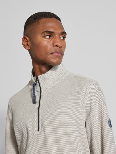 Lerros Sweatshirt met opstaande kraag, model 'SELANIK' Offwhite - 3