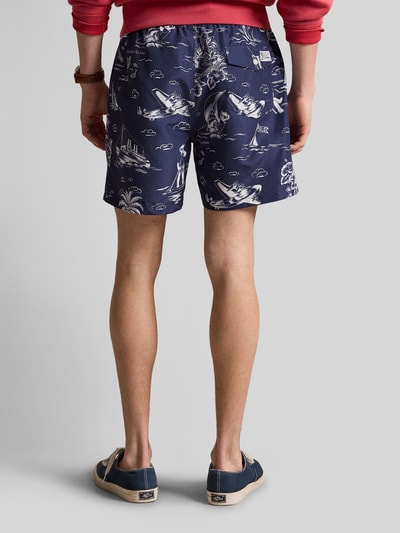Polo Ralph Lauren Underwear Regular Fit Badeshorts mit Tunnelzug Dunkelblau 5