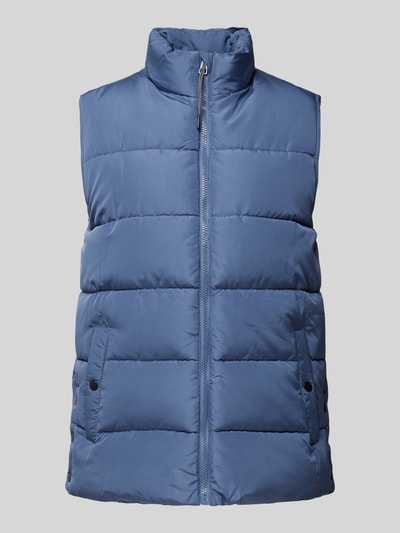 Fransa Bodywarmer met opstaande kraag, model 'mabelle' Blauw - 2