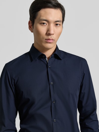 HUGO Slim Fit Businesshemd aus reiner Baumwolle Modell 'KOEY' Marine 3