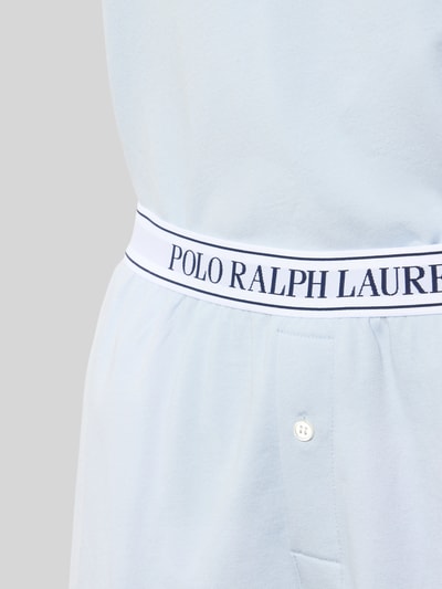 Polo Ralph Lauren Regular Fit Pyjama aus Baumwoll-Mix Hellblau 2